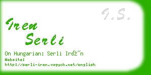 iren serli business card